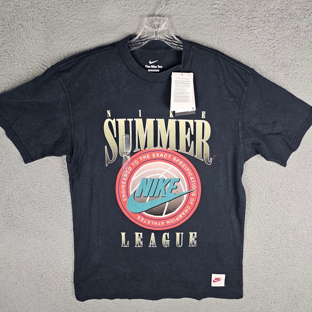 Nike T-Shirt Mens S Max90 Basketball Summer League HJ3434-010 Basketball Loose